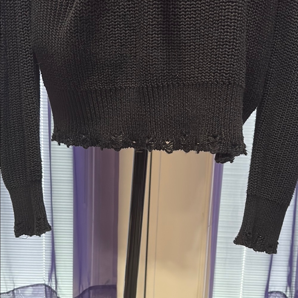 Killstar Black Sweater with Strap Details - Picture 4 of 7
